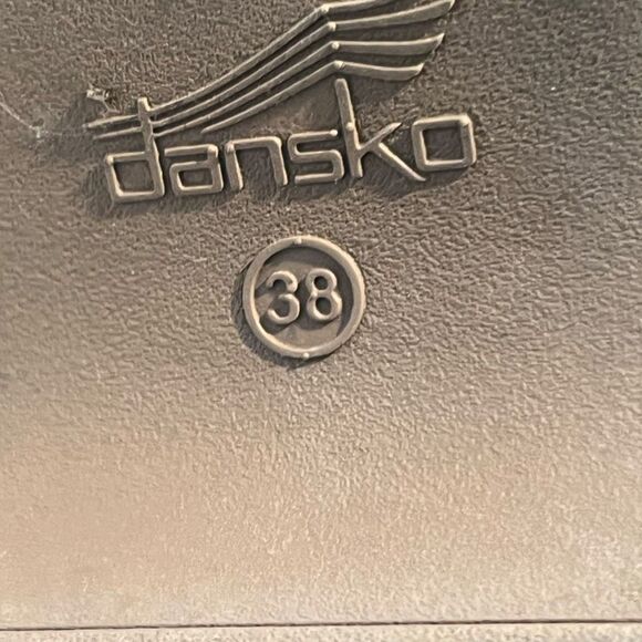 Dansko Black Leather Mules with Wooden Sole - Picture 6 of 8